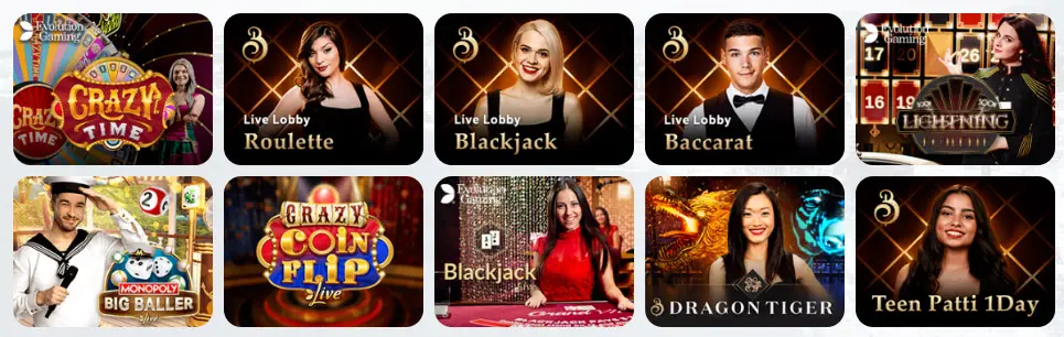 Jeux de casino en direct MAGICAZZ CASINO
