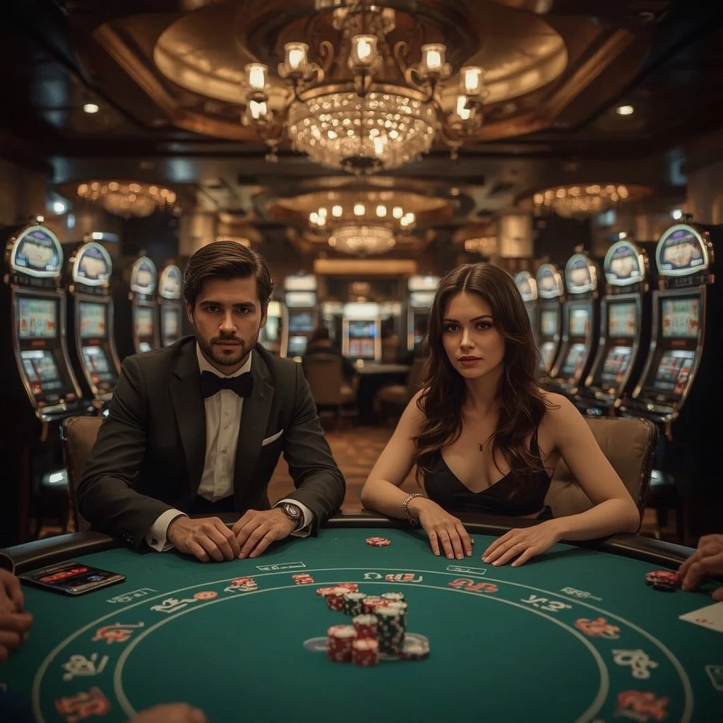 Deux joueurs de poker dans un Magicazz Casino