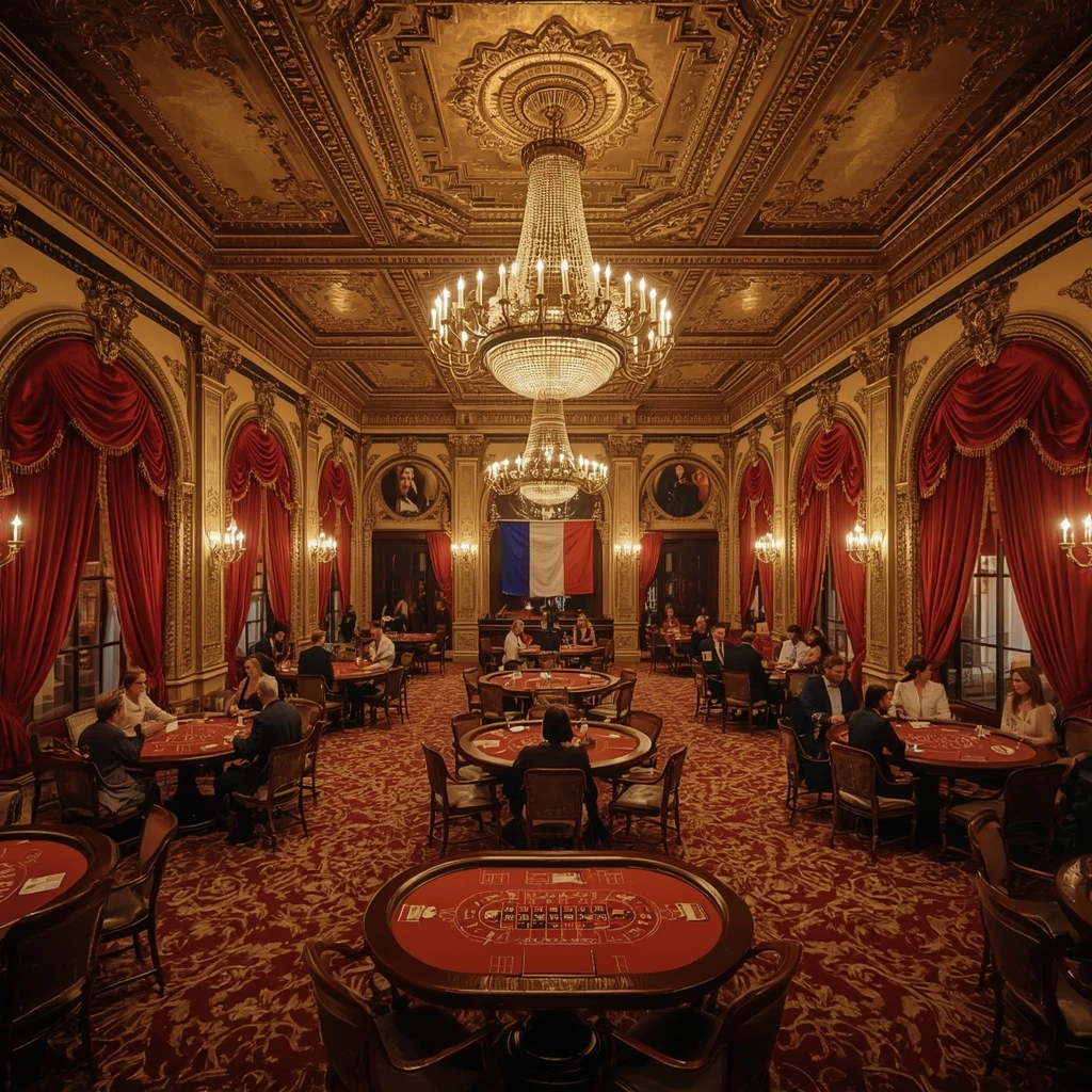 Le casino et le drapeau français de Magicazz Casino